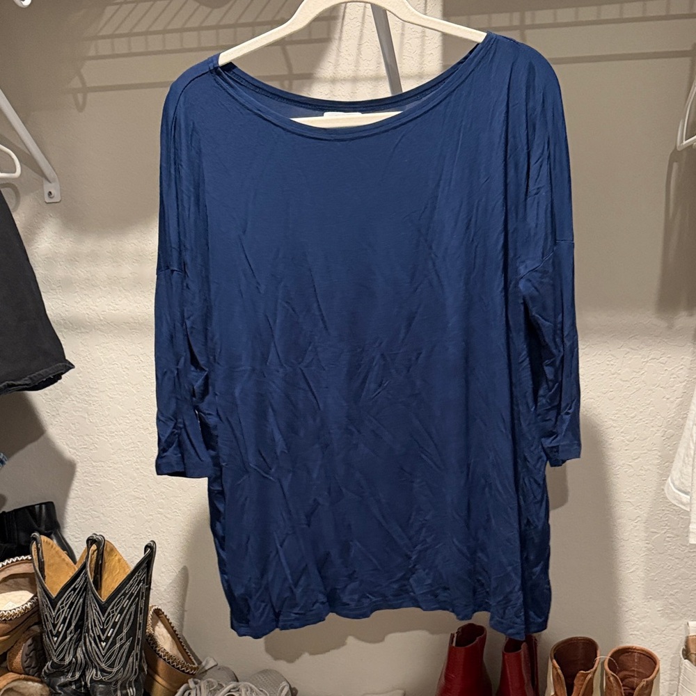 Piko 1988 Deep Blue Long Sleeve Top